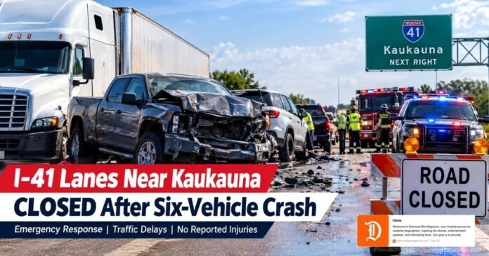 Northbound I-41 Lanes Near Kaukauna Closed Due to Crash