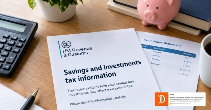 HMRC Savings Tax Letter