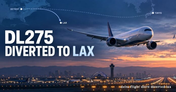 delta flight dl275 diverted lax