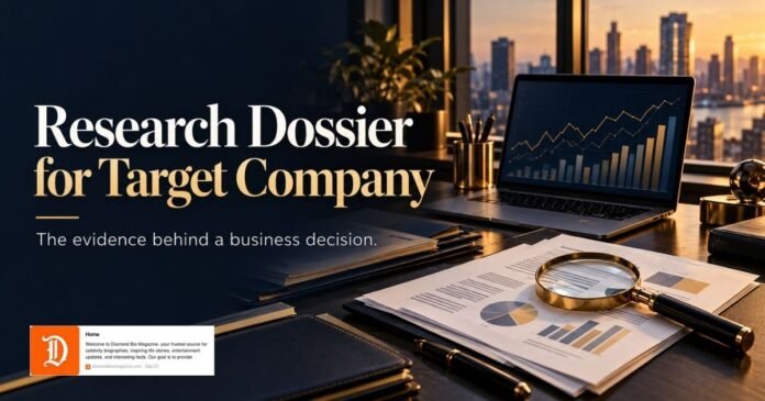 Research Dossier for Target Company