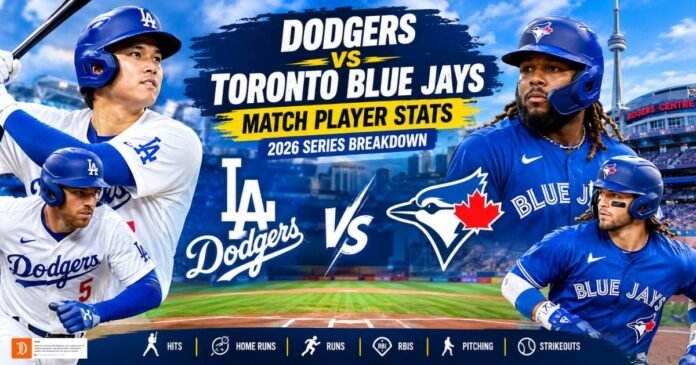 Dodgers vs Toronto Blue Jays Match Player Stats